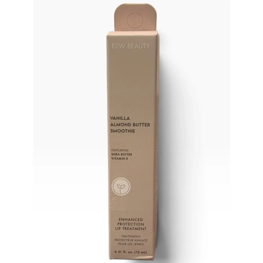 ESW Beauty Vanilla Almond Butter Smoothie Lip Treatment 0.51oz Shea Butter Vegan